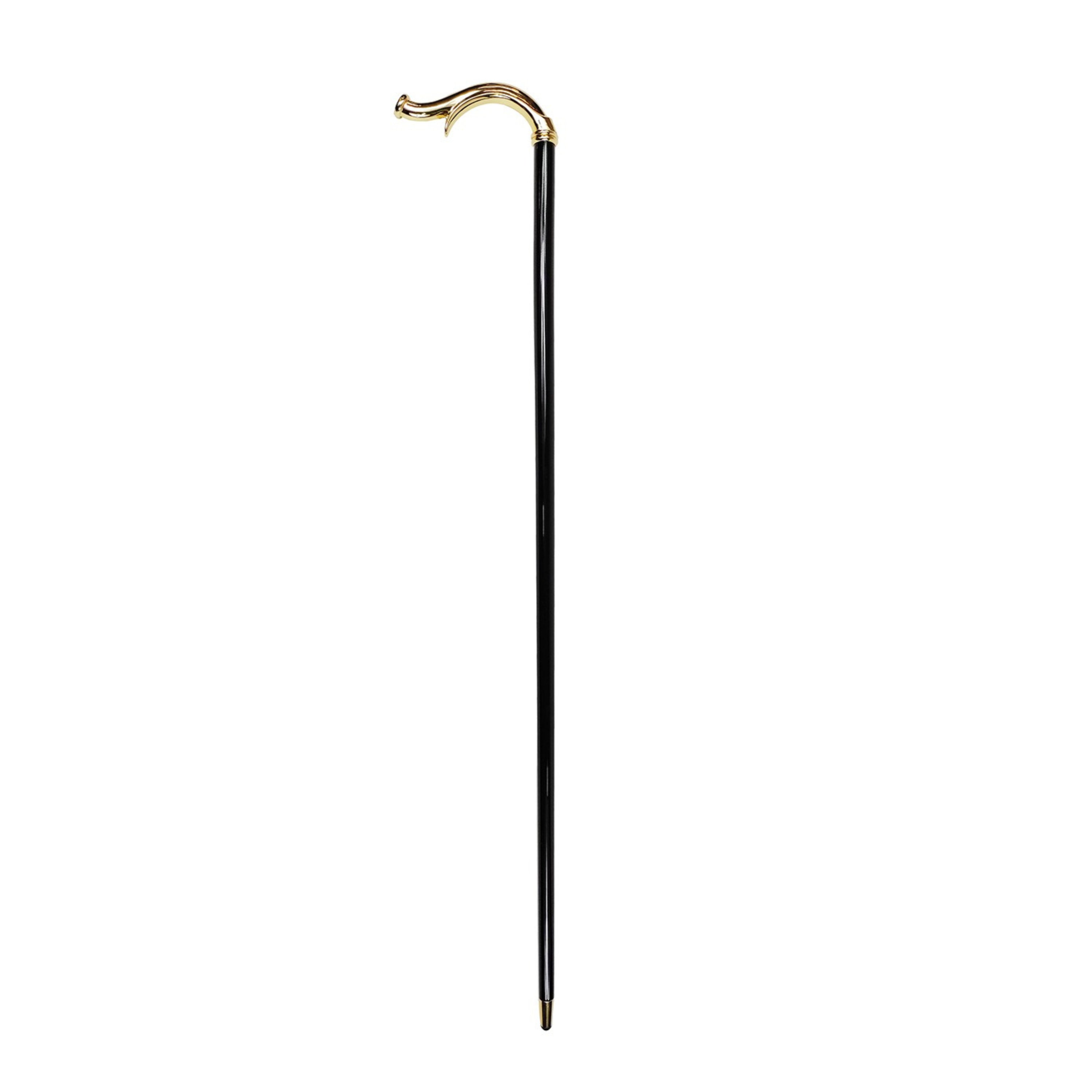 Elegant Walking Stick – 24K Gold-Plated Brass Handle Cane