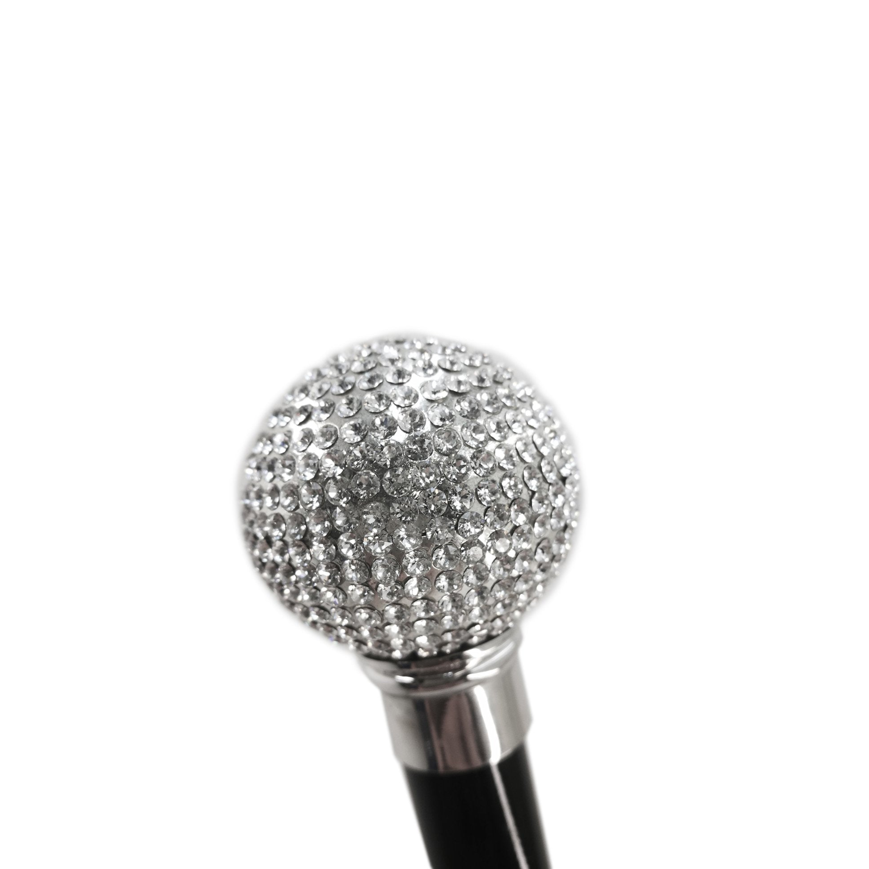 Chic Handcrafted Elegant Walking Cane with Swarovski Rhinestones