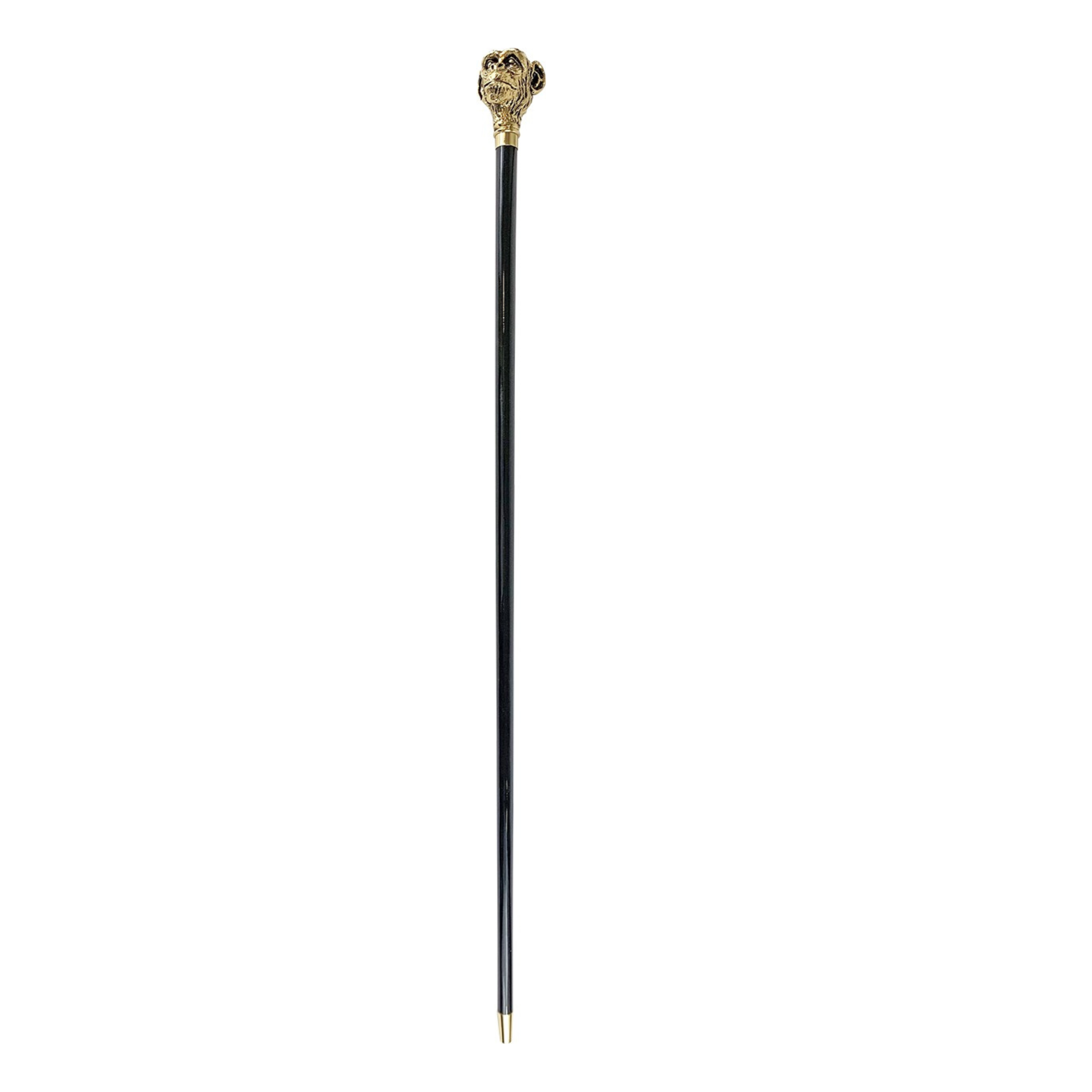 Exclusive Design 24K Gold-Plated Handle Walking Stick