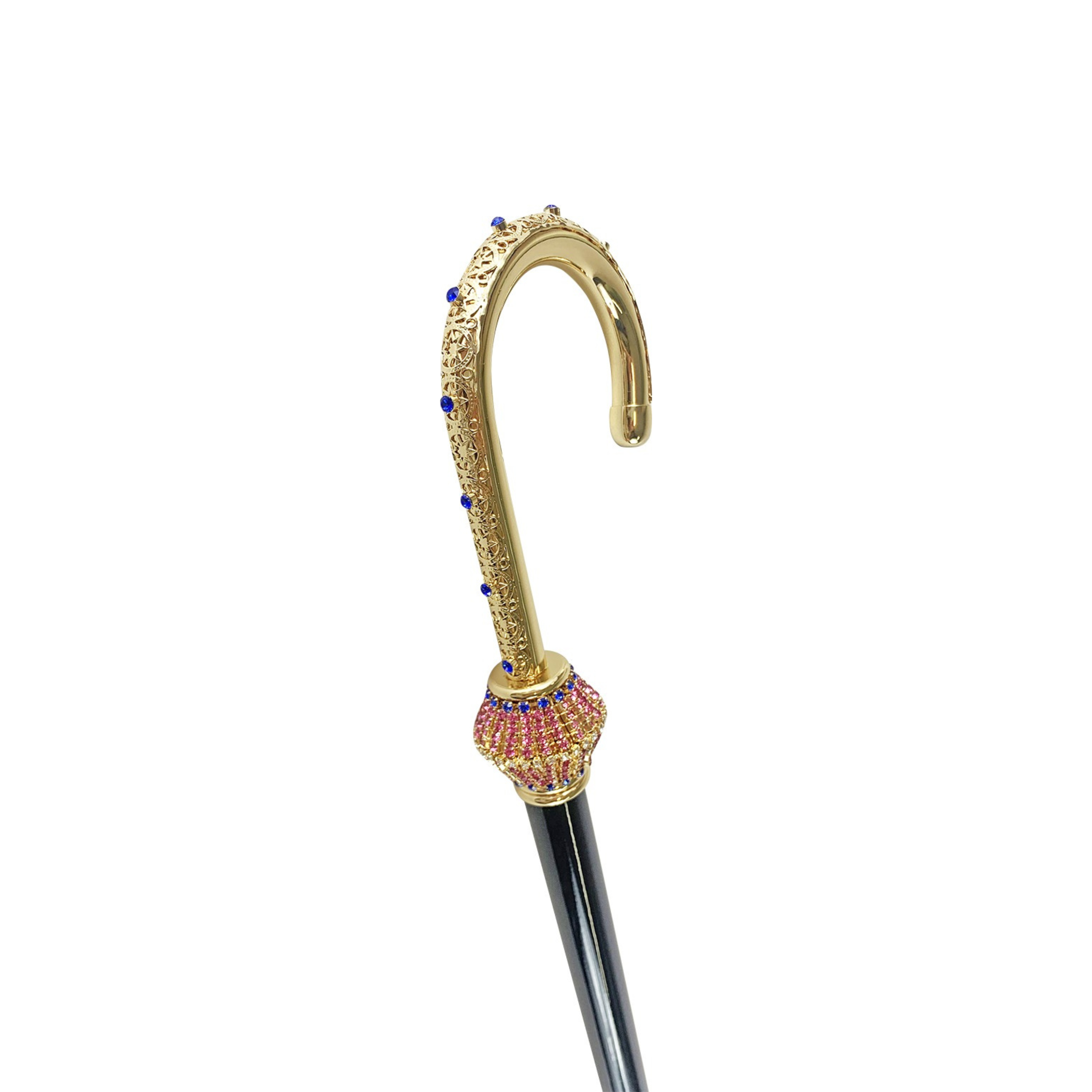 Elegant Luxury Walking Cane for Ladies with Crystal Handle