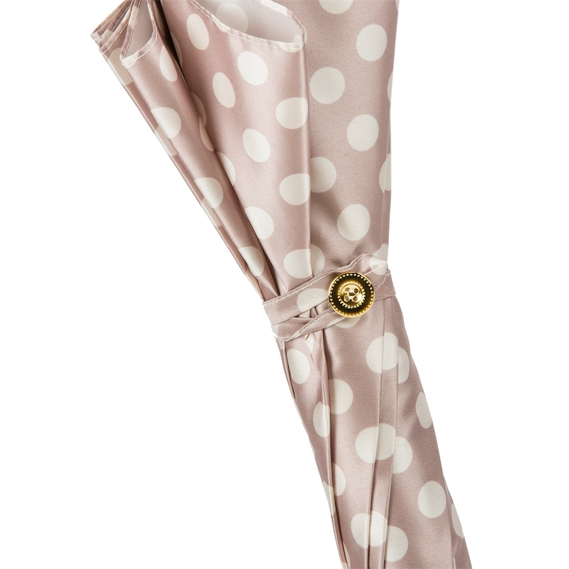 Chihuahua Automatic Opening Umbrella with Dots Enameled Brass Handle