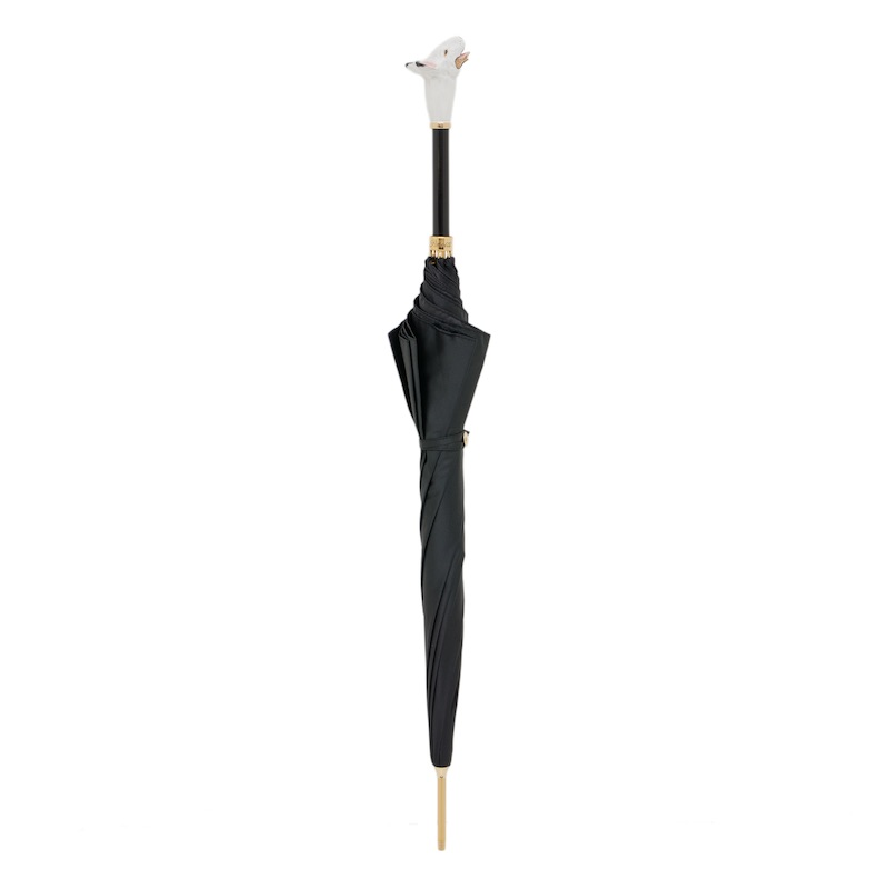 Bull Terrier Enameled Brass Handle Umbrella – Automatic Opening