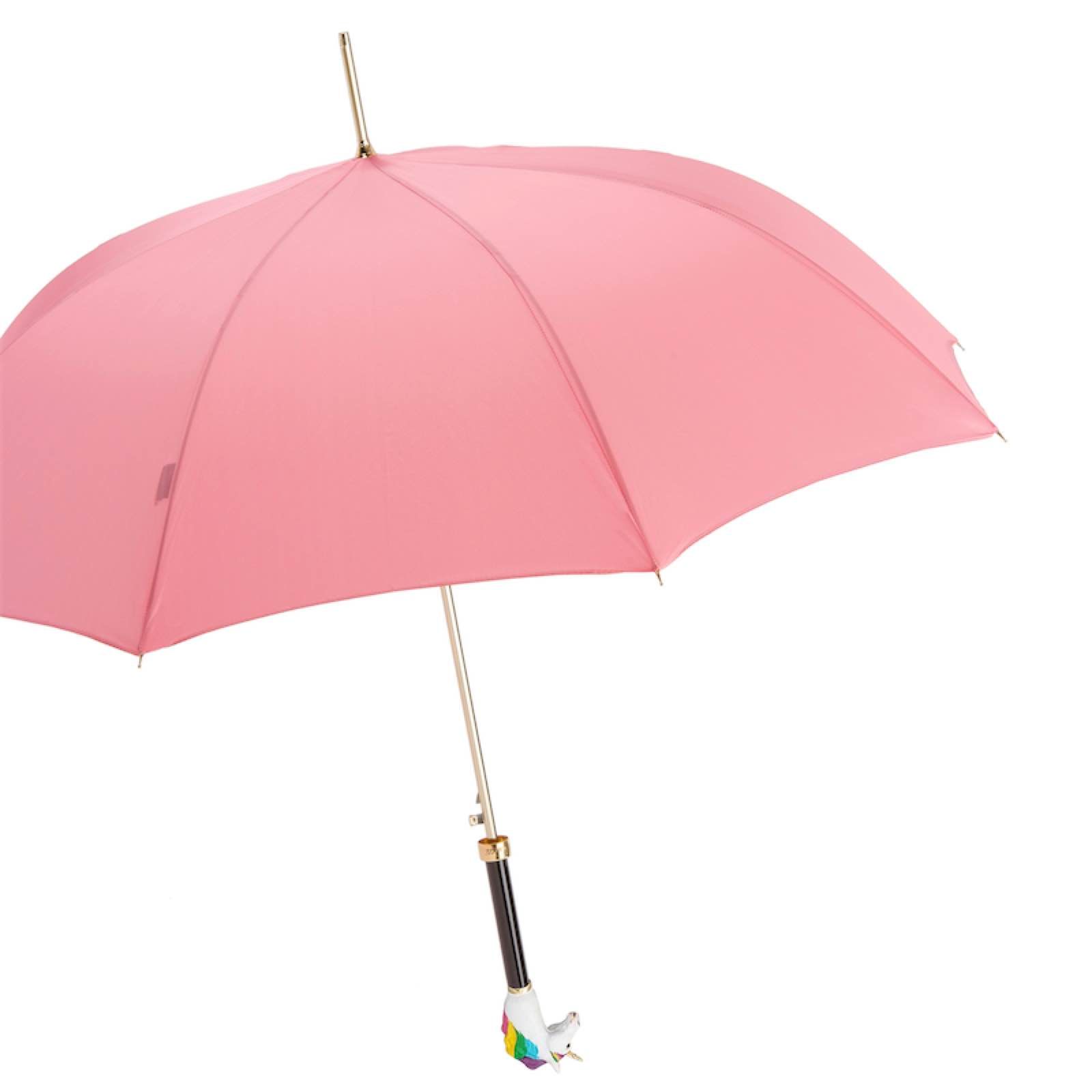 Unicorn Enameled Brass Handle Umbrella – Automatic Opening