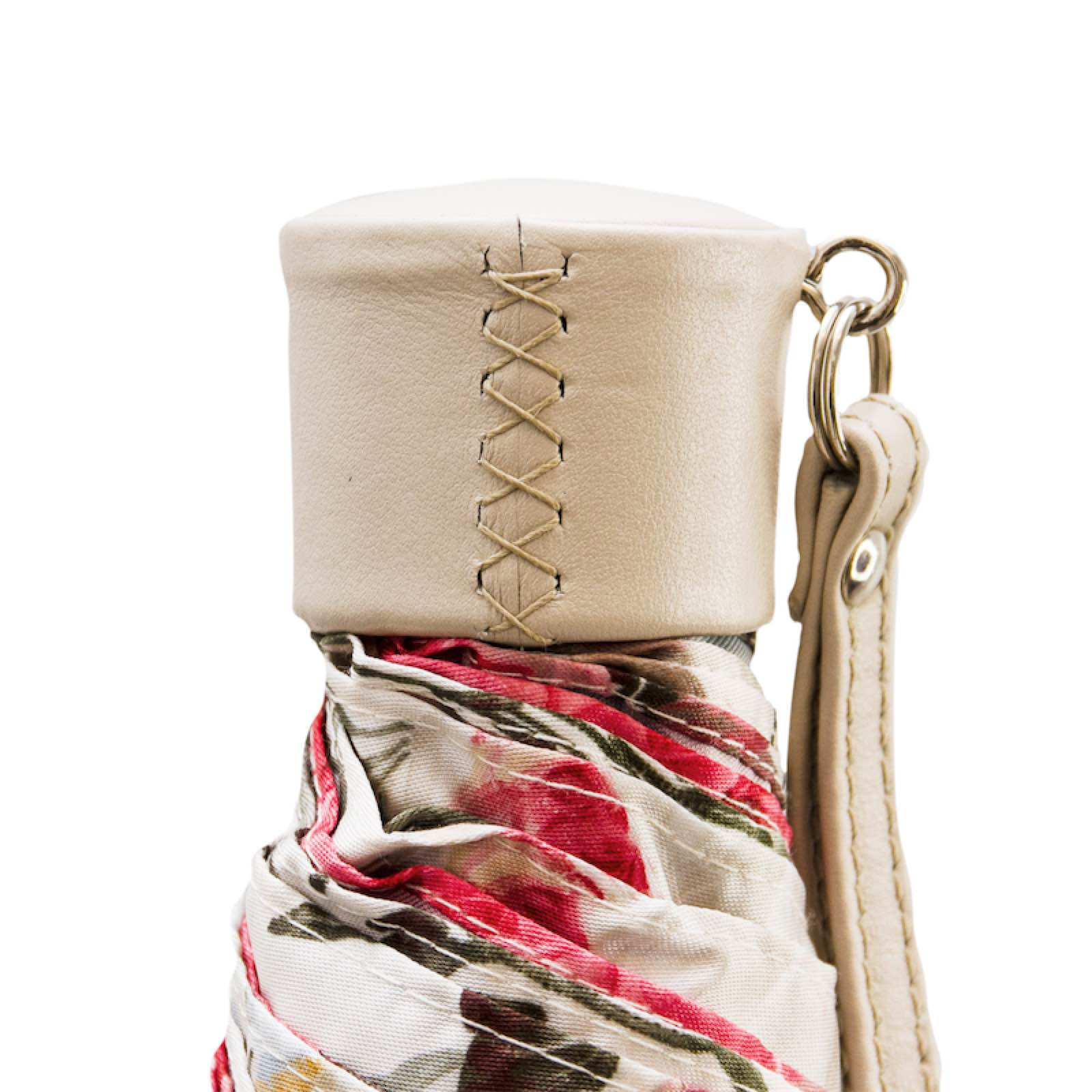 Luxury Elegant Floral Folding Umbrella – Handmade in Italy