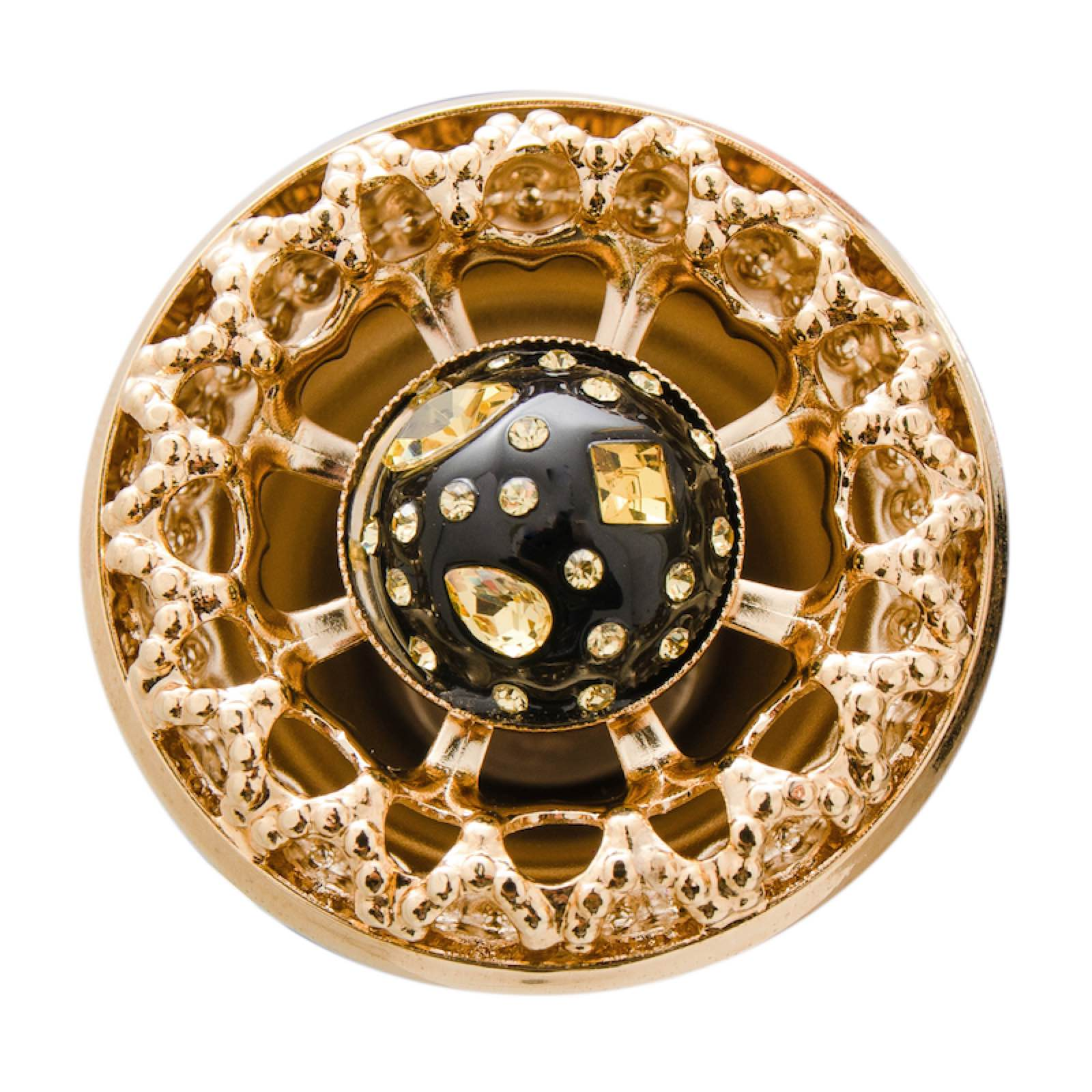 Brass Handle Cheetah Print Folding Manual Opening Umbrella