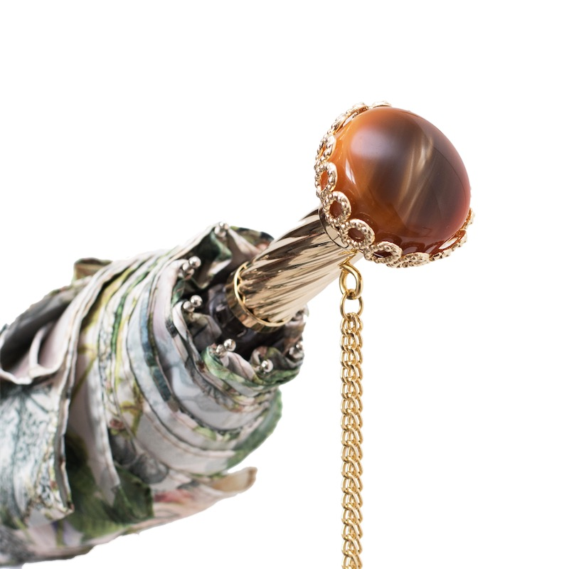 Luxury Butterflies Canopy Folding Umbrella – Handmade in Italy