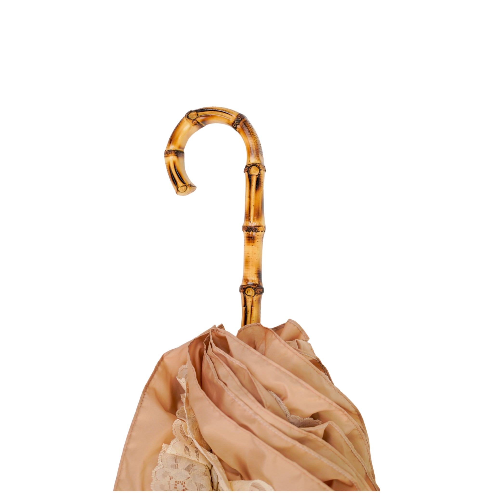 Timeless Retro-Style Umbrella-Parasol with Ruffles and Lace