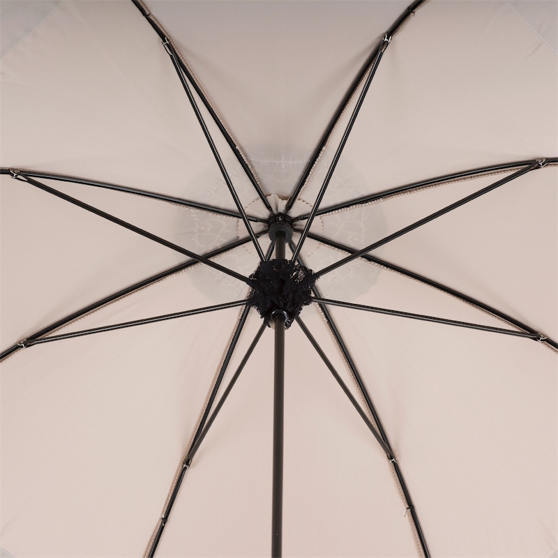 Manual Opening Lace Parasol – Handcrafted Umbrella from Italy