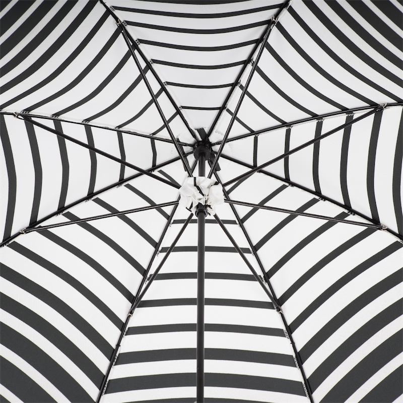 Manual Opening Striped Parasol – Handmade Italian Umbrella