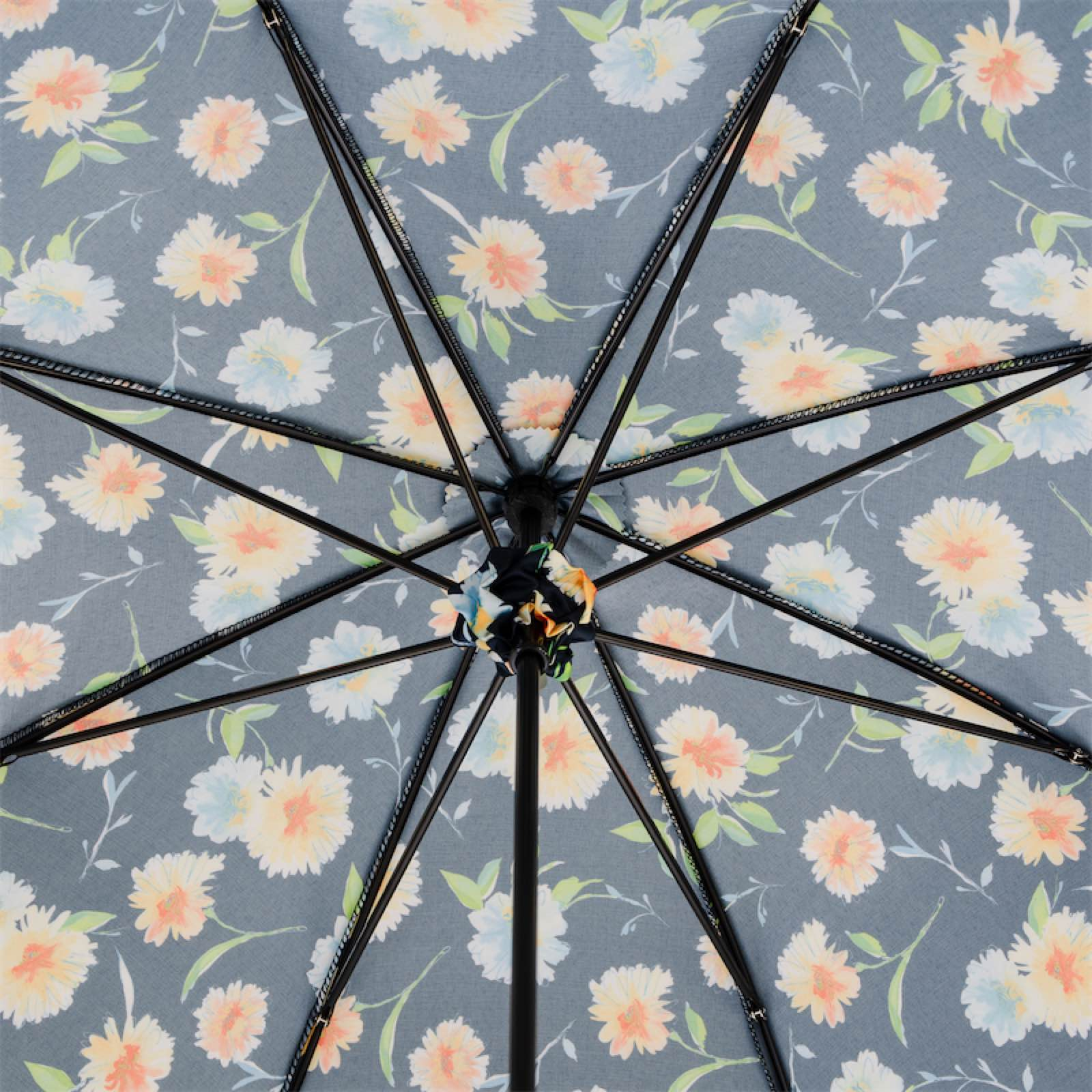 Elegant Leather-Handled Parasol – Handmade Umbrella