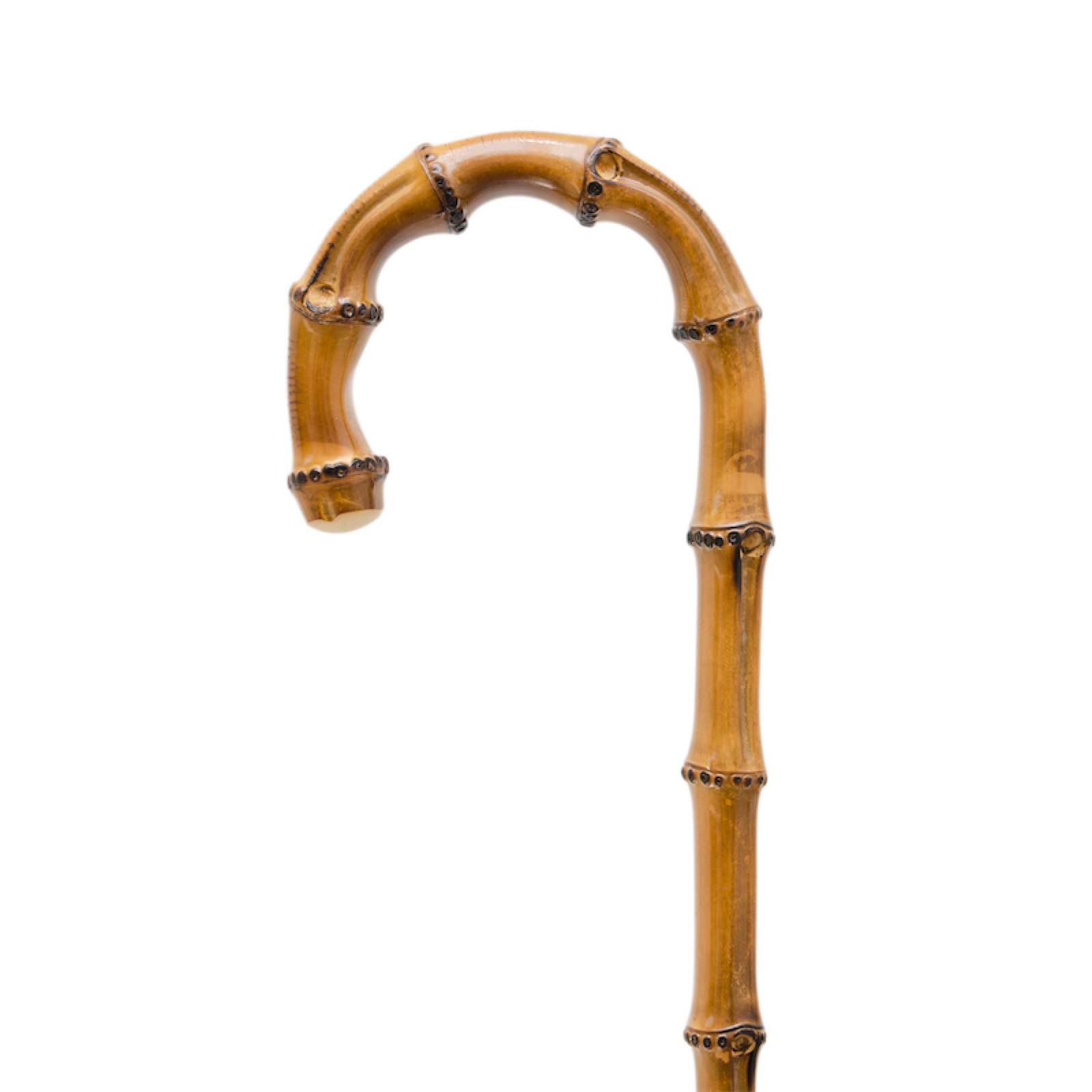 Flowered Parasol with Whangee Handle – Handmade Umbrella