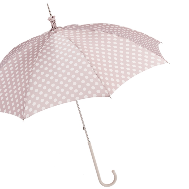 Manual Opening Polka Dot Parasol – Handmade Umbrella