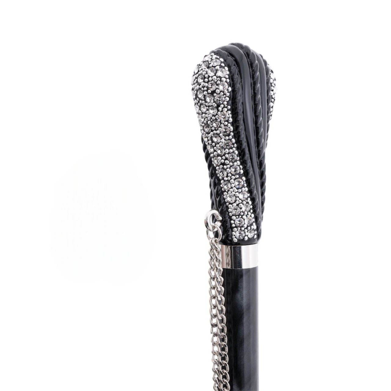 Luxury Umbrella with Swarovski Crystal Handle – Handmade in Italy