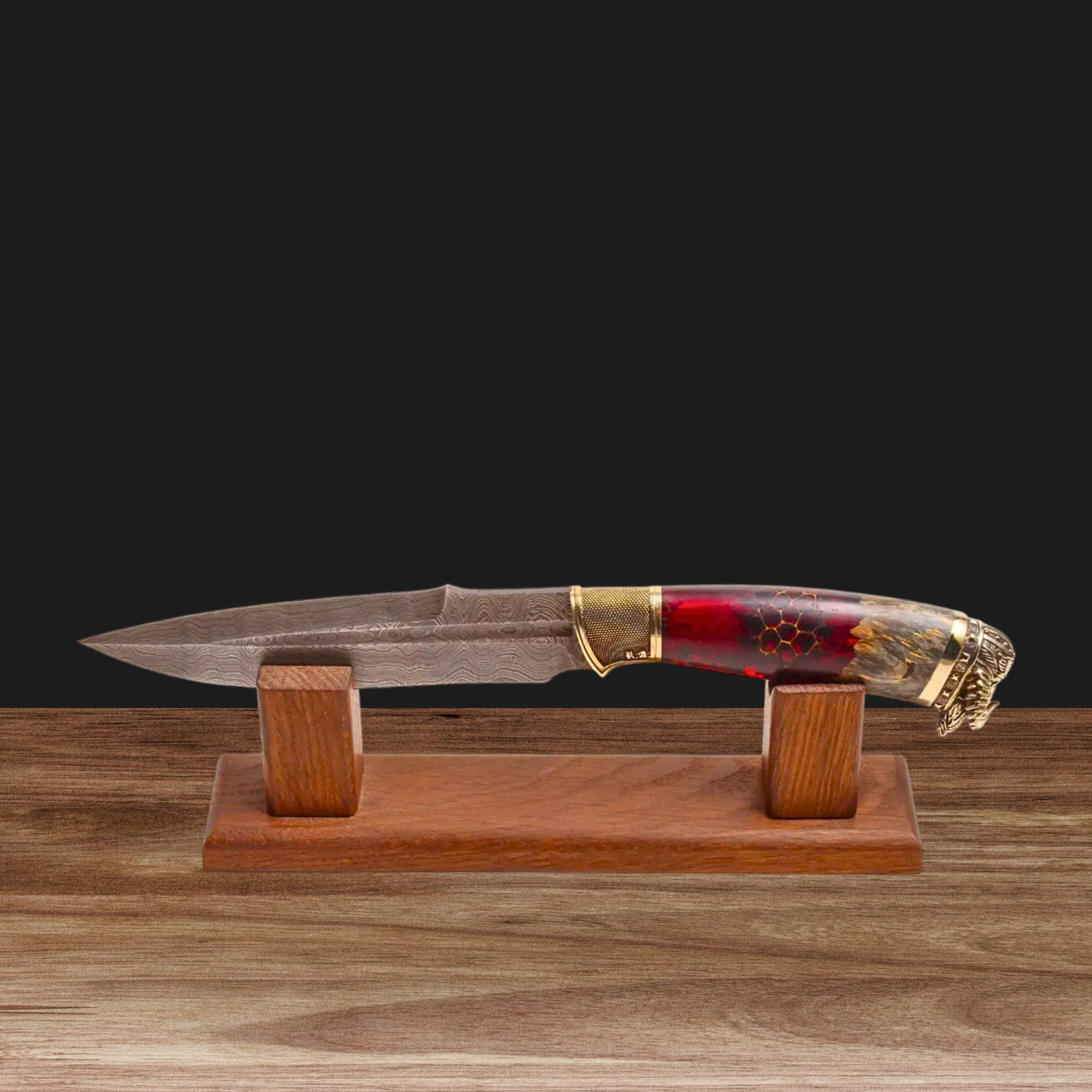 Universal Oak Wooden Knife Display Stand