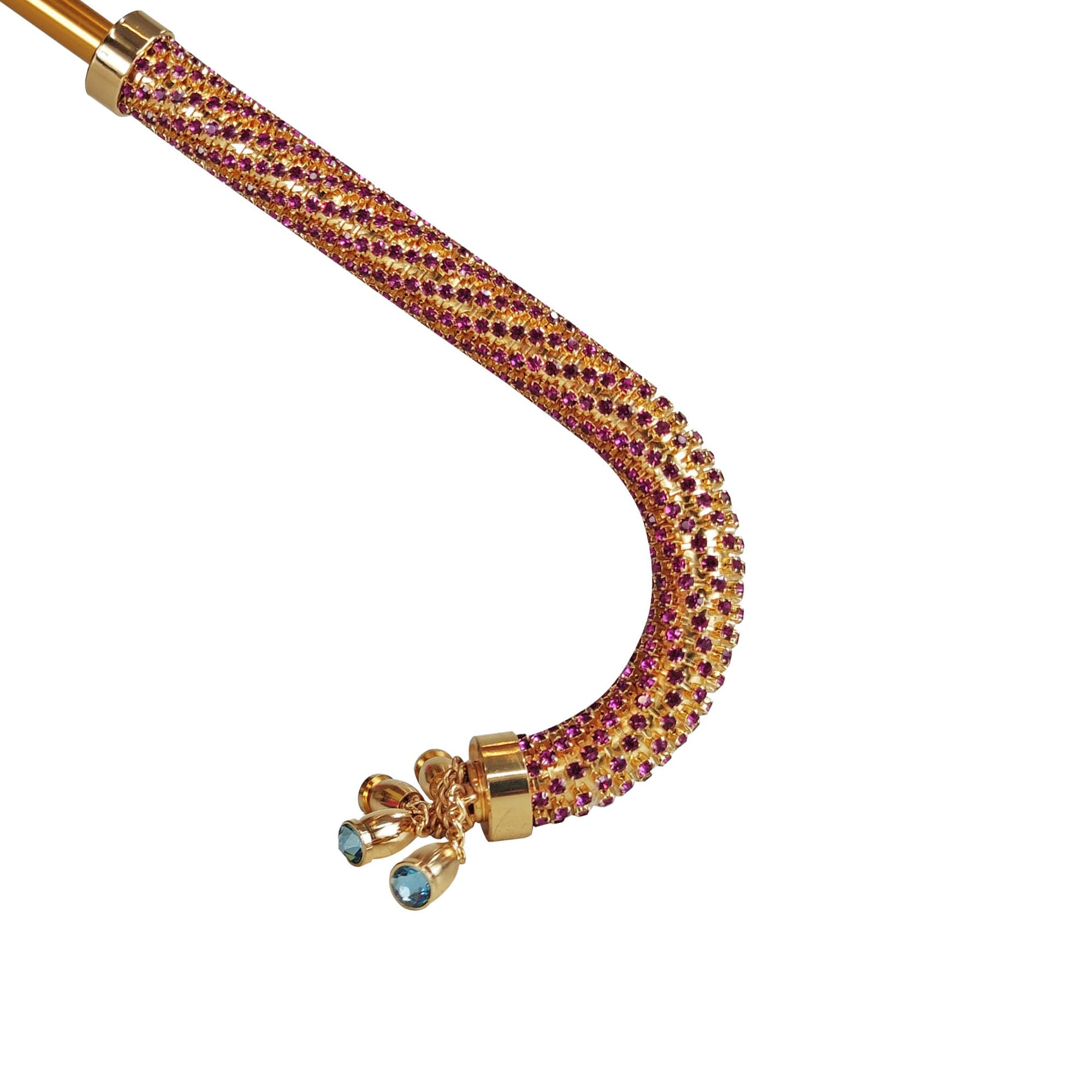 Beautiful Handcrafted Umbrella with Amethyst Crystals - Elegant Knives