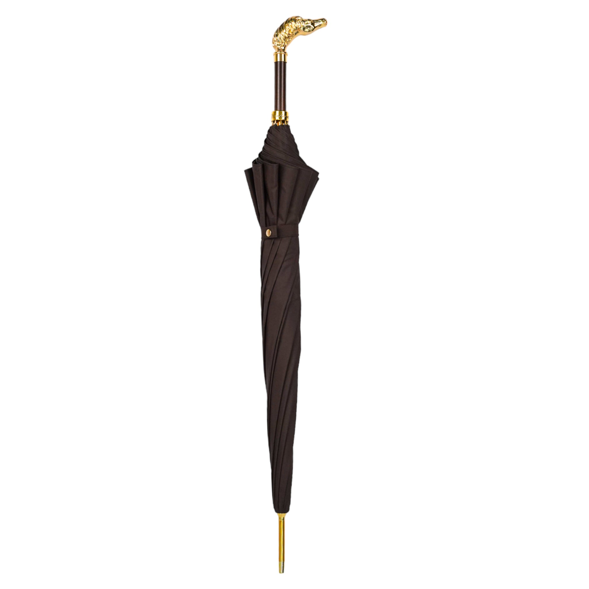 Exquisite Men's Luxury Umbrella with 24K Gold Horse Handle