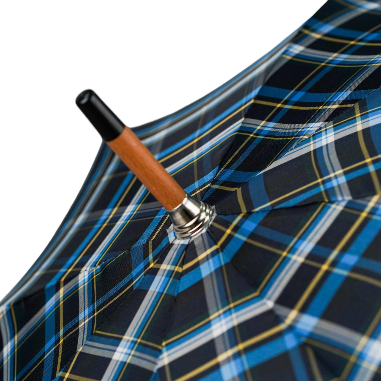 Handcrafted Designer Italian Umbrella with Natural Chestnut Root Handle