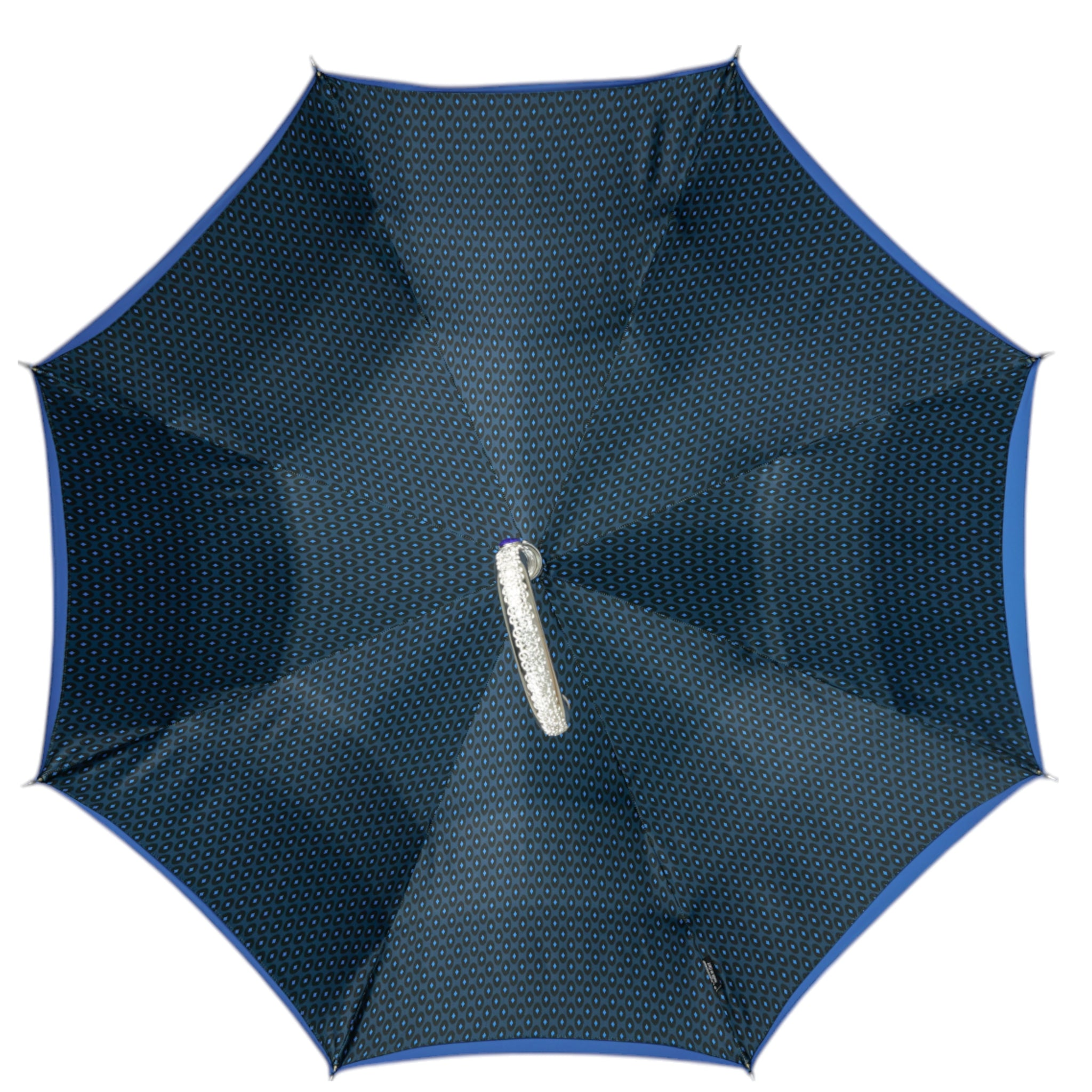 Majestic Royal Blue Men’s Umbrella with Sapphire Crystal Accents