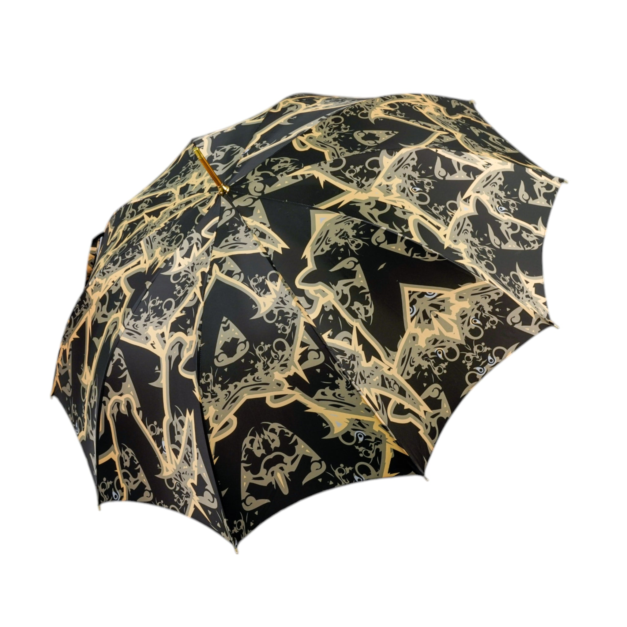 Designer Luxury Umbrella with 24K Gold Horse Head Handle