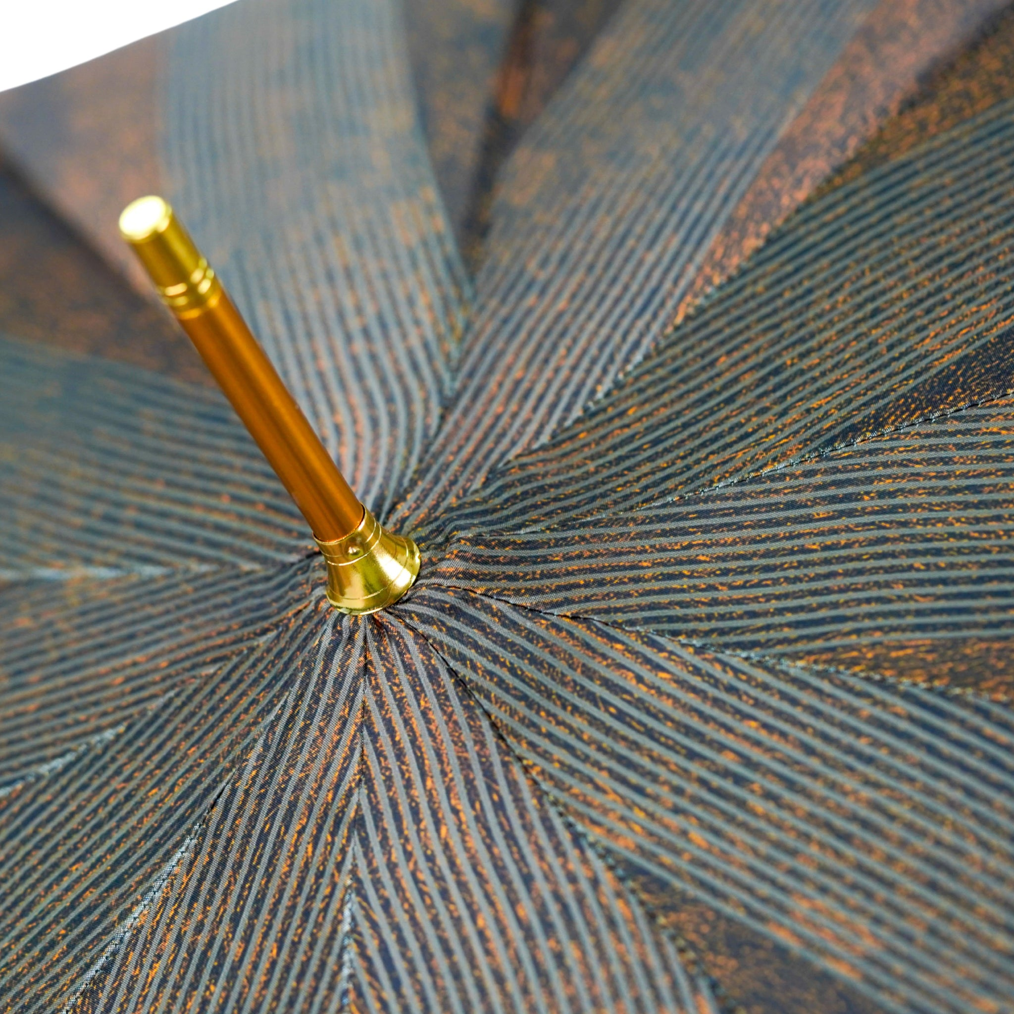 Exclusive Ostrich Leather Handle Horse-Design Umbrella