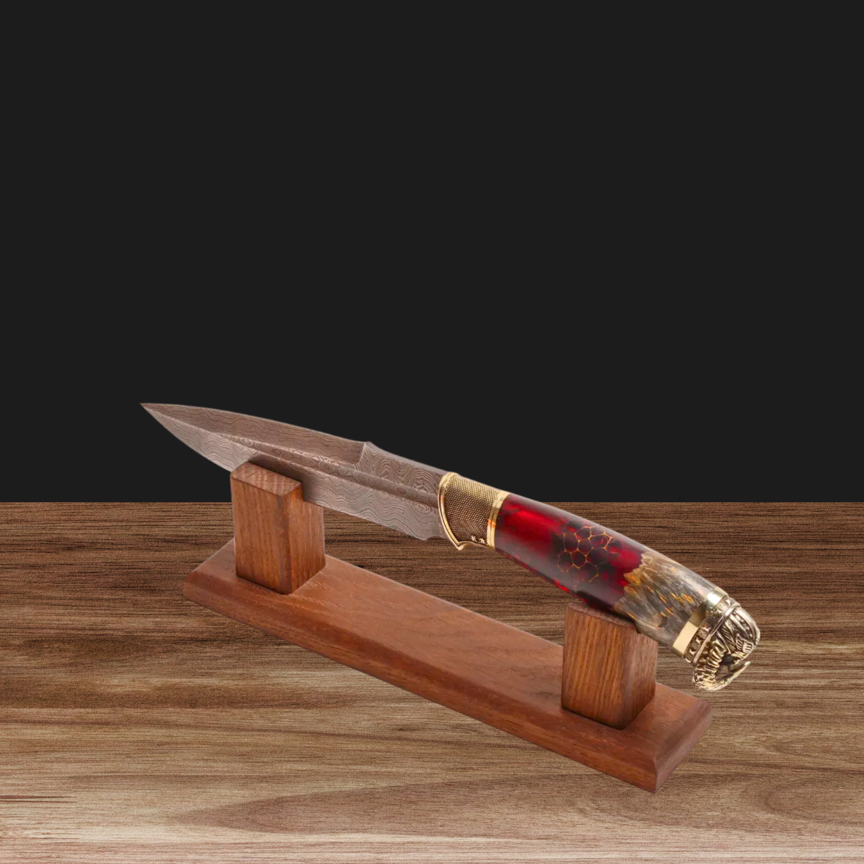 Universal Oak Wooden Knife Display Stand