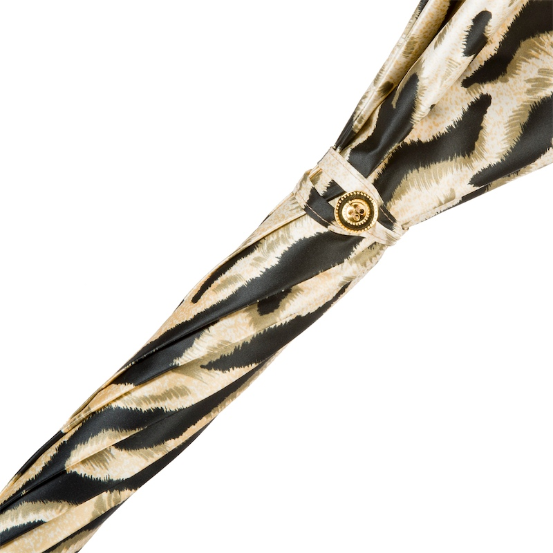 Safari Hippo Enameled Brass Handle Umbrella – Automatic Opening