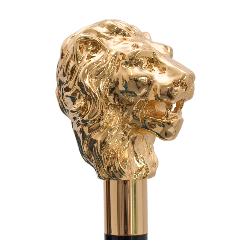 Iconic Golden Lion Gilt Resin Handle Umbrella – Automatic Opening