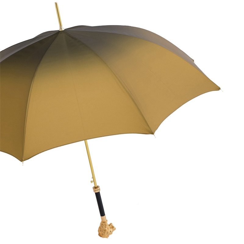 Iconic Golden Lion Gilt Resin Handle Umbrella – Automatic Opening
