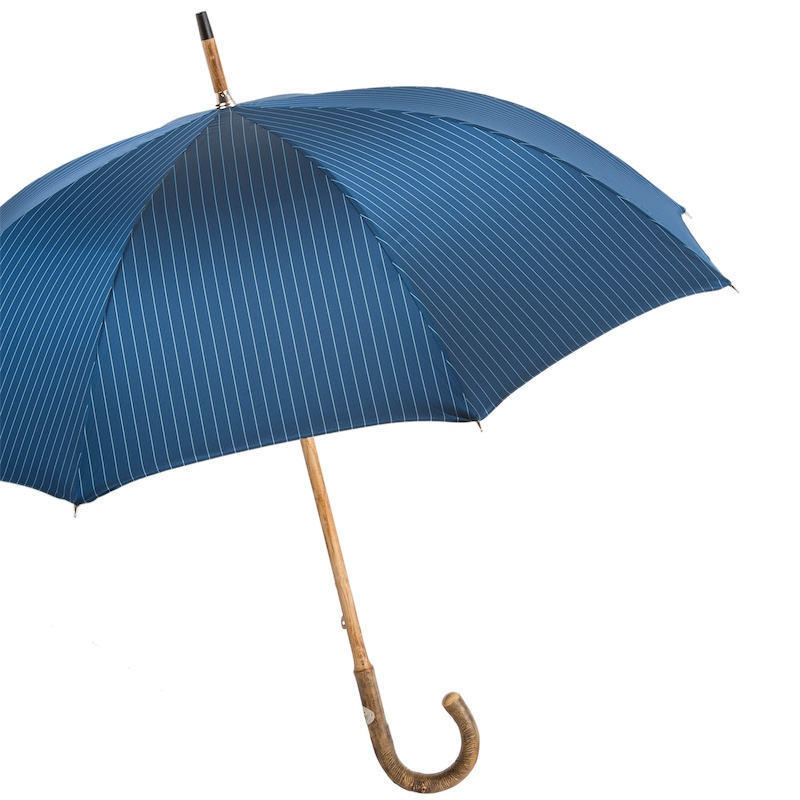 Solid Stick Ash Umbrella with Knob End, Manual, Handmade in Italy