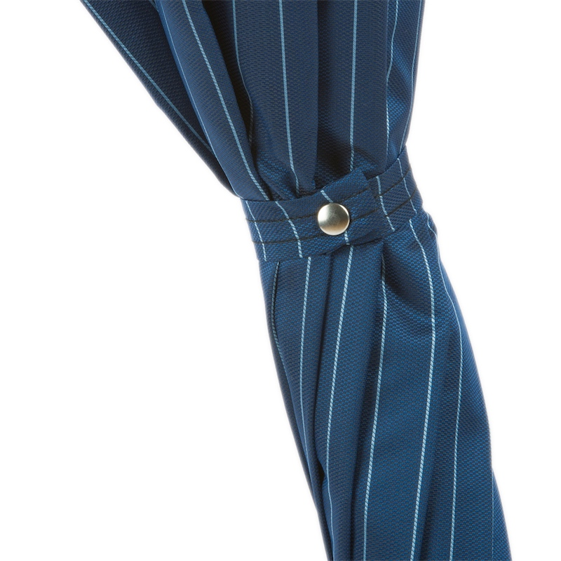 Fish Handle Blue Canopy Umbrella – Handmade Italian Elegance