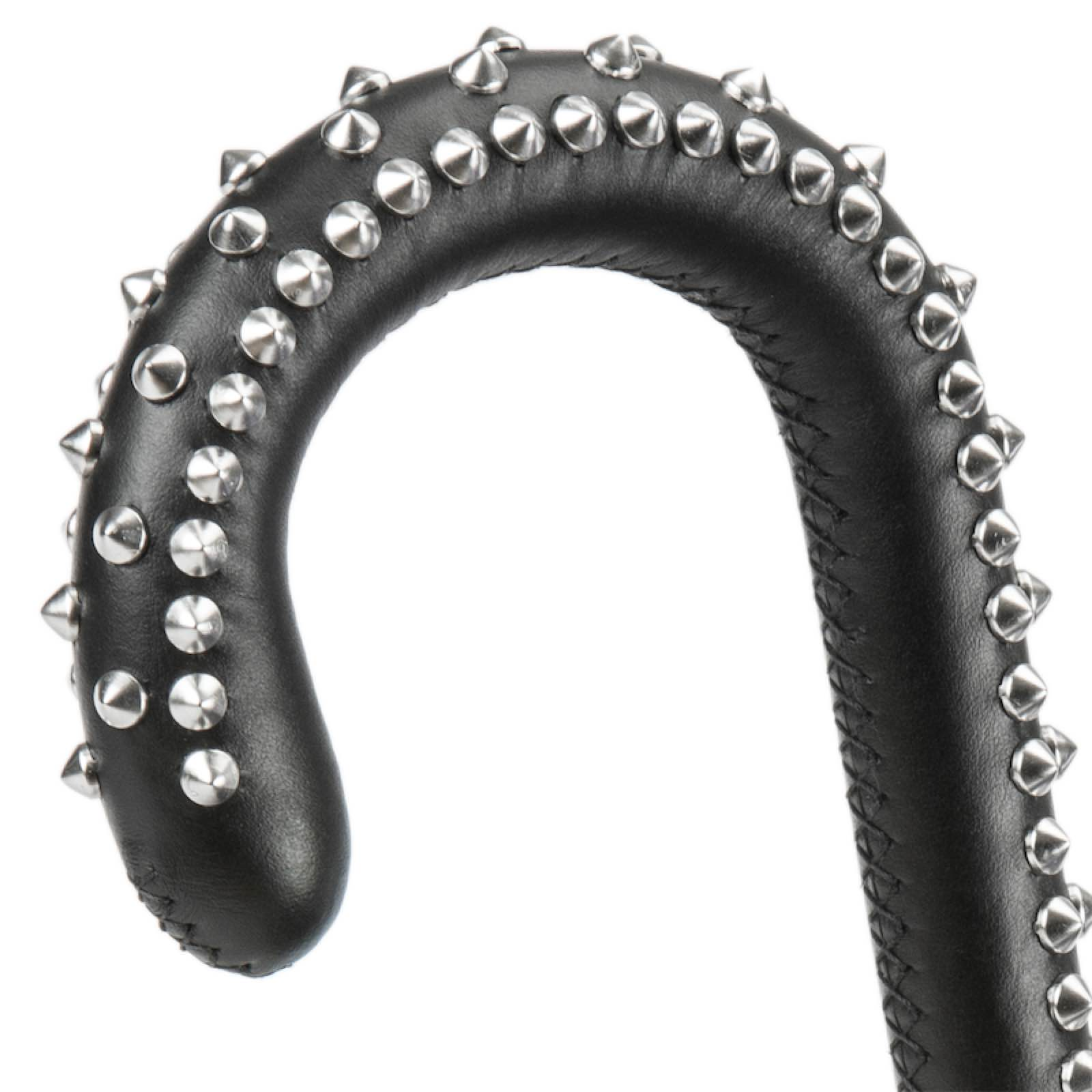 Red Camouflage Handmade Umbrella with Leather Studded Handle