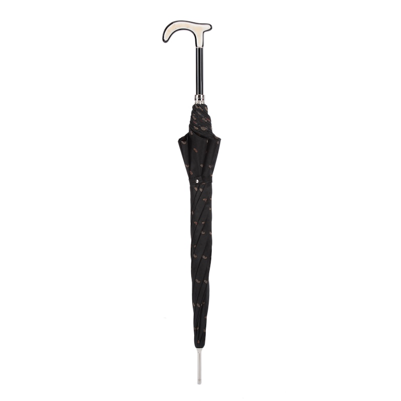 Paisley Umbrella with Genuine Water Buffalo Horn Handle