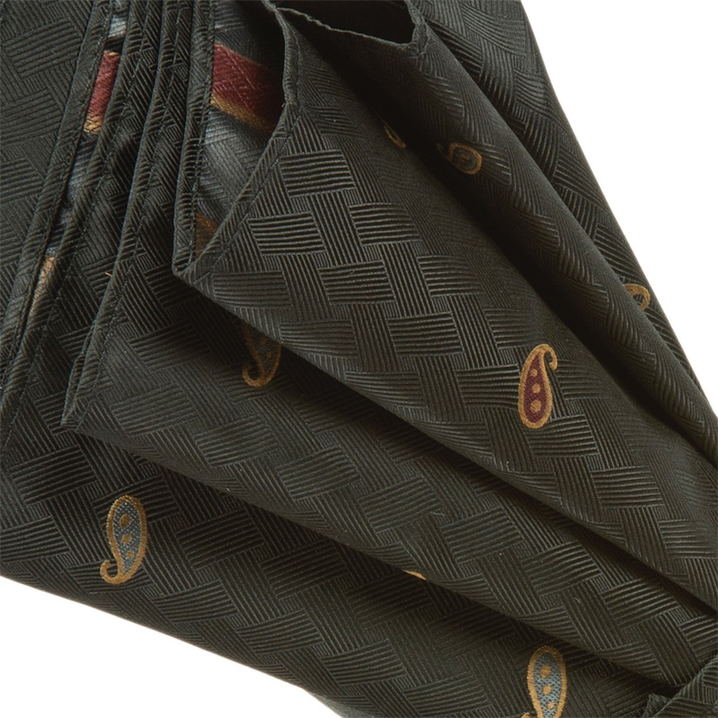 Paisley Umbrella with Genuine Water Buffalo Horn Handle