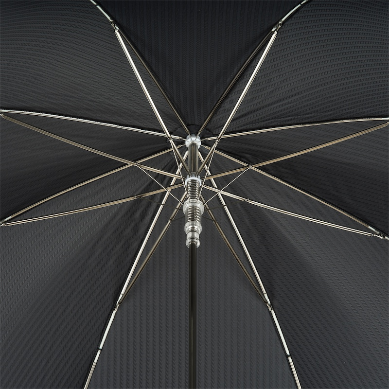 Elegant Umbrella with Silver Horse Handle – Handmade Italian Design