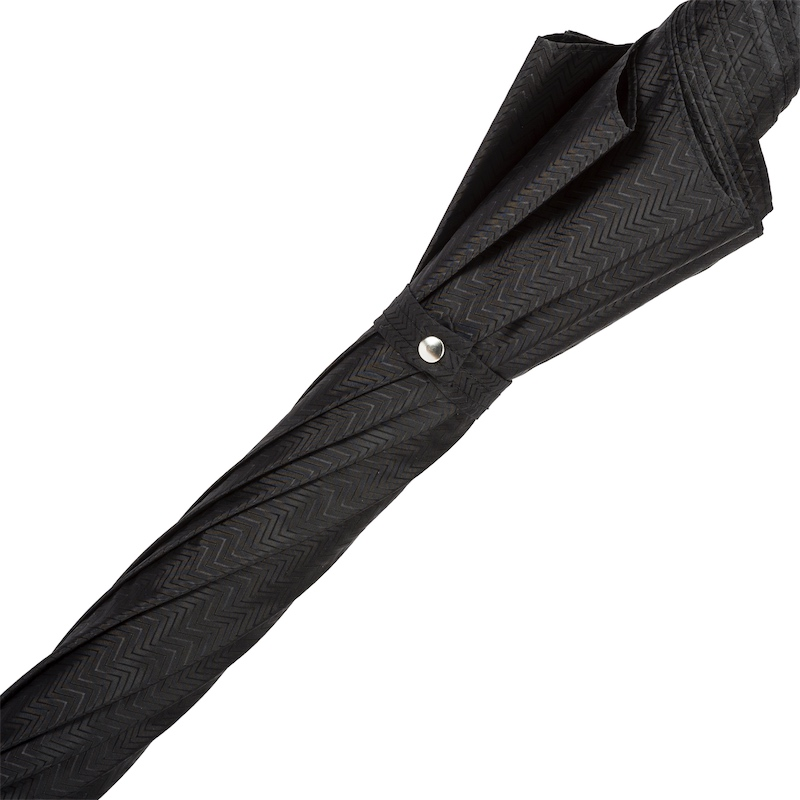 Luxury Black Gent's Umbrella – Handmade Italian Excellence