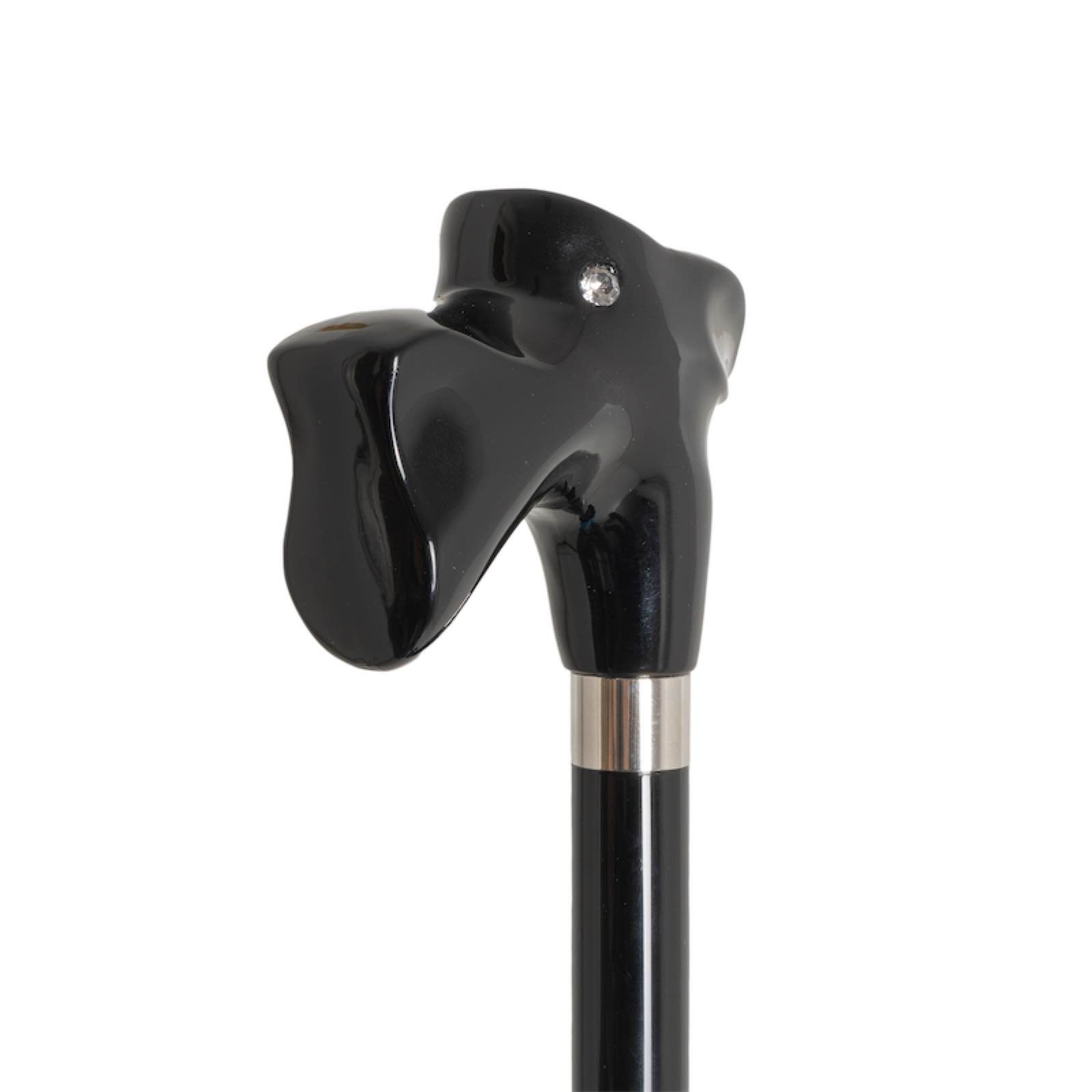 Luxury Black Schnauzer Umbrella – Handmade Italian Designer Craft