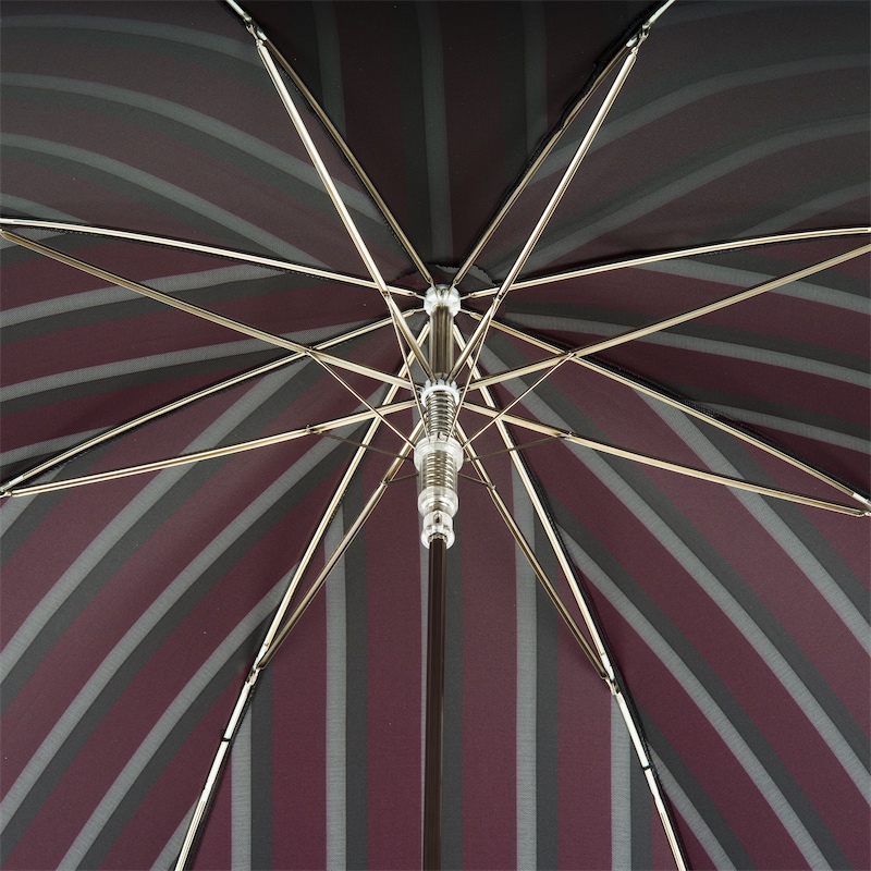 Classic Men’s Umbrella with Premium Leather Handle – Handmade in Italy