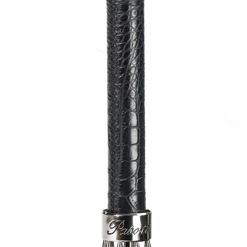 Elegant Navy Umbrella with Silver Eagle Metal Handle