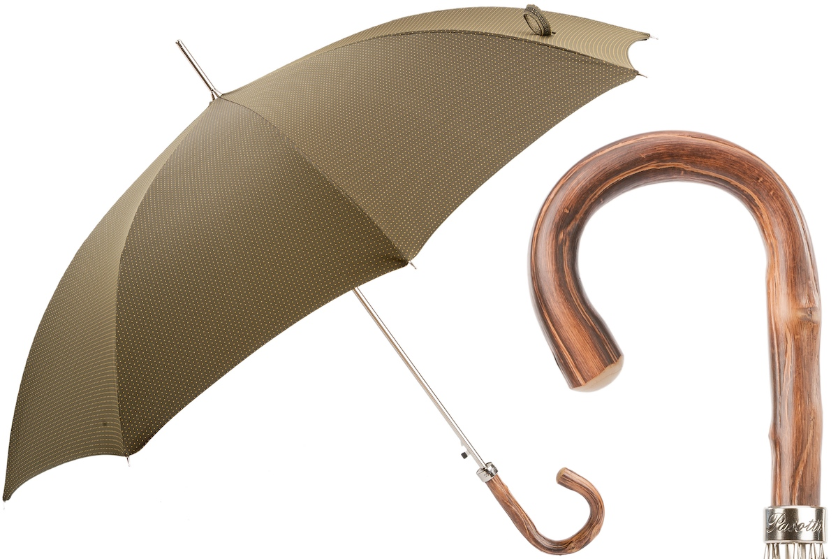 Exclusive Bespoke Gentleman’s Umbrella with Chestnut Wood Handle