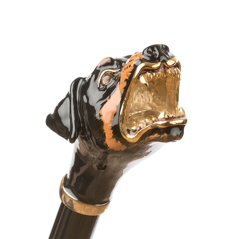 Luxury Rottweiler Designer Umbrella – Handmade Italian Craft