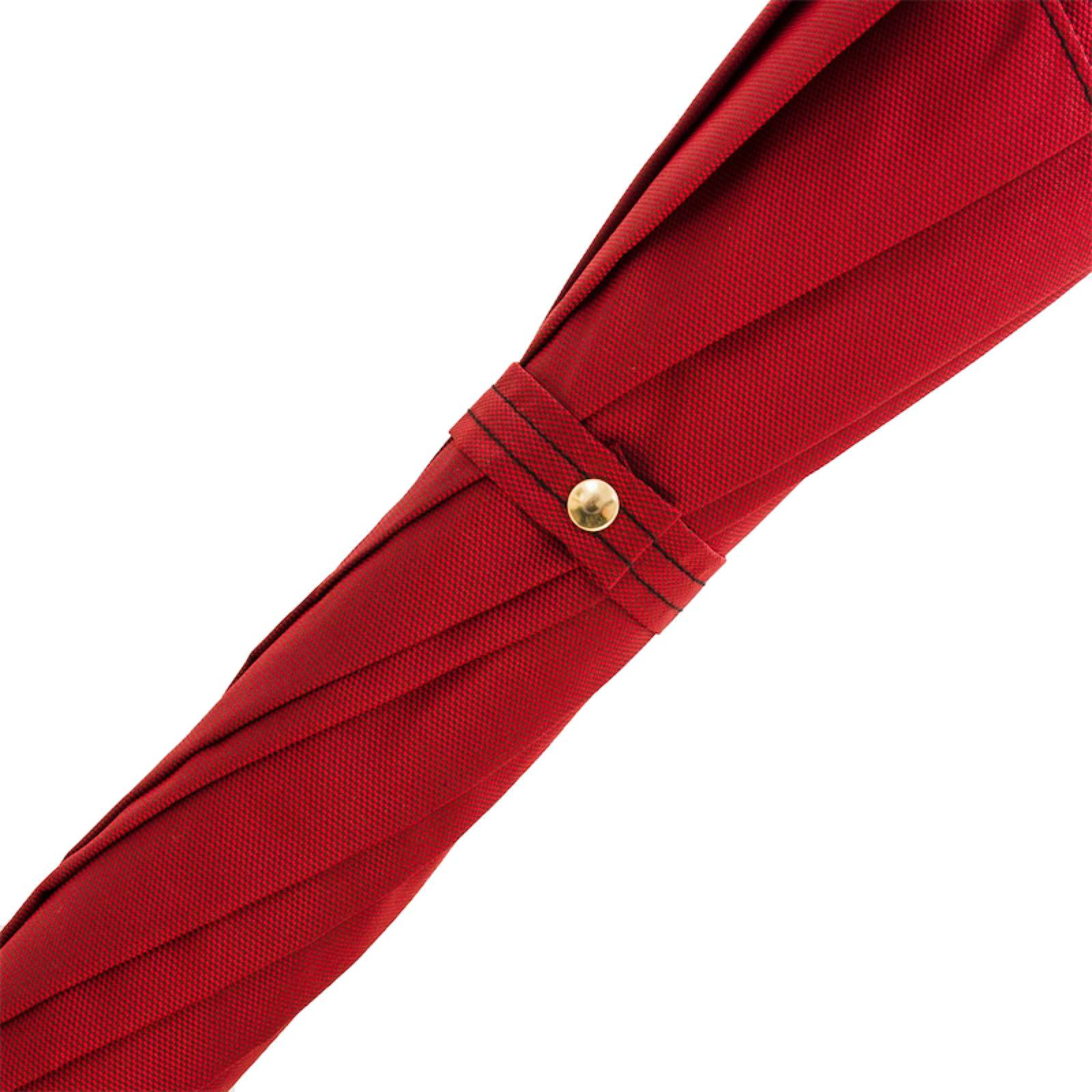 Luxury Red Umbrella with Gold Lion Handle – Handmade Italian Craft