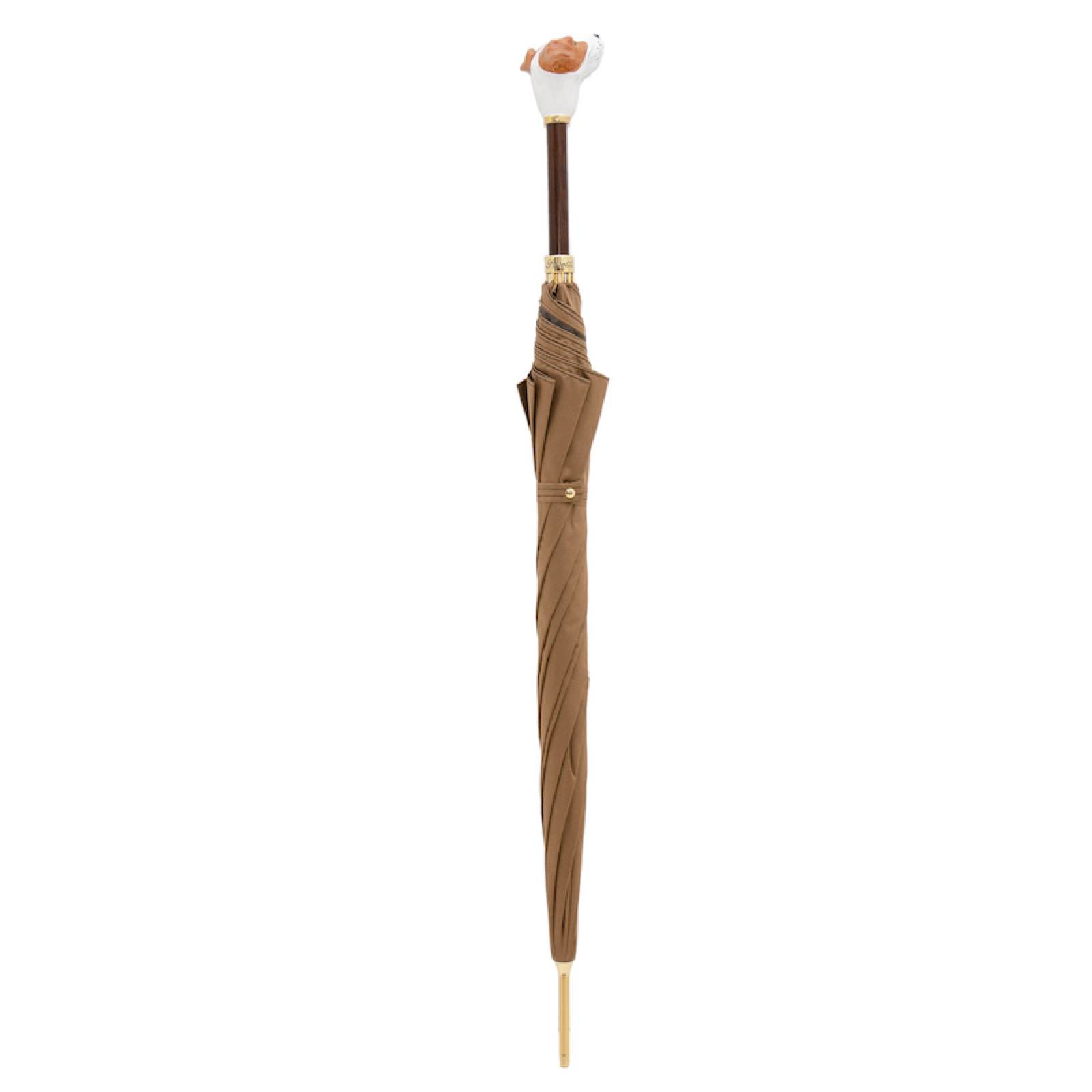 Enameled Brass Handle Jack Russell Umbrella – Handmade Italian Luxury