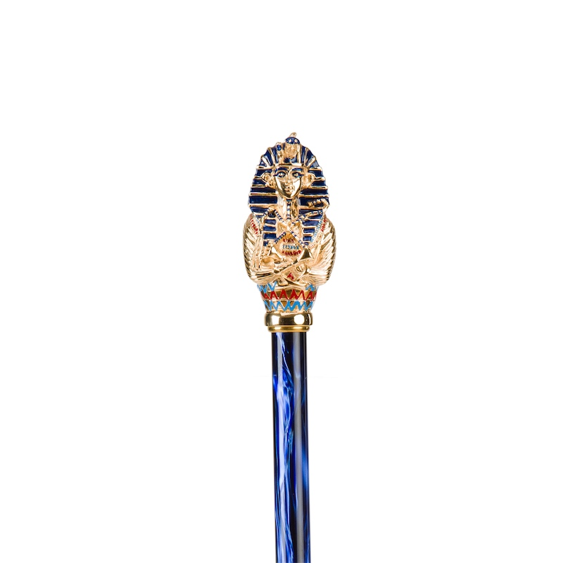 Tutankhamon Umbrella with Enameled Brass Handle – Handmade in Italy