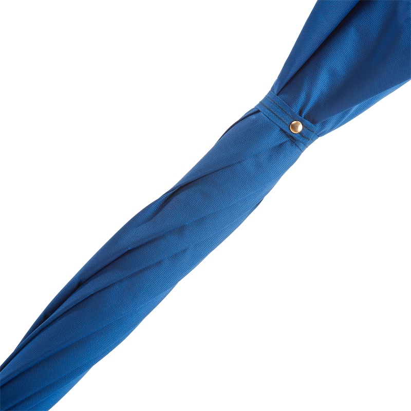 Blue Umbrella with Gold Lion Handle – Handmade in Italy