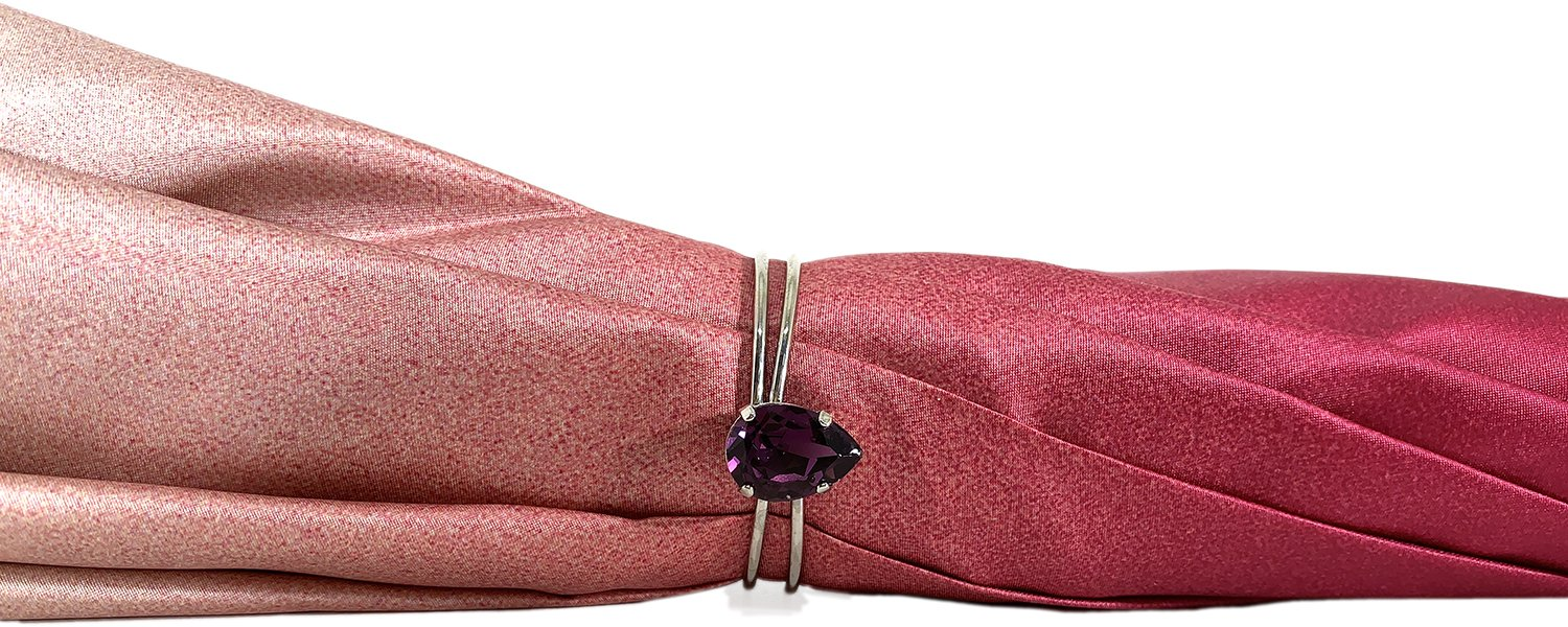 Black and White Dots Print Umbrella with Swarovski Crystal Handle