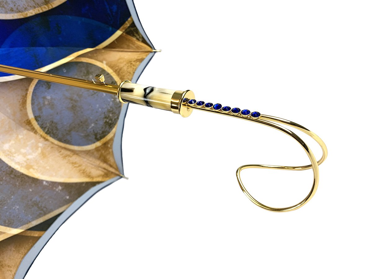 Exclusive Abstract Design with Swarovski Elegance Handcrafted Umbrella
