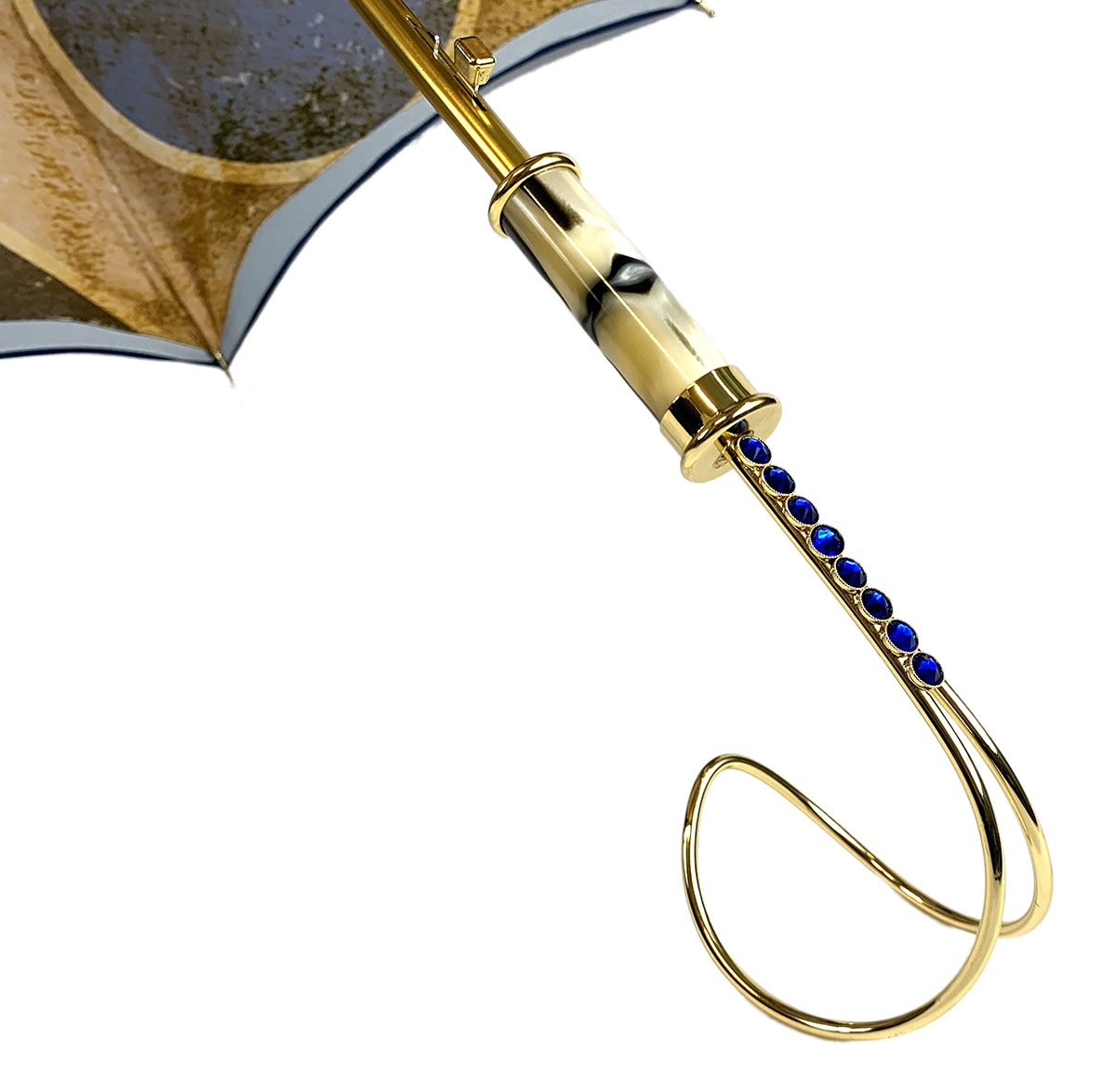 Exclusive Abstract Design with Swarovski Elegance Handcrafted Umbrella
