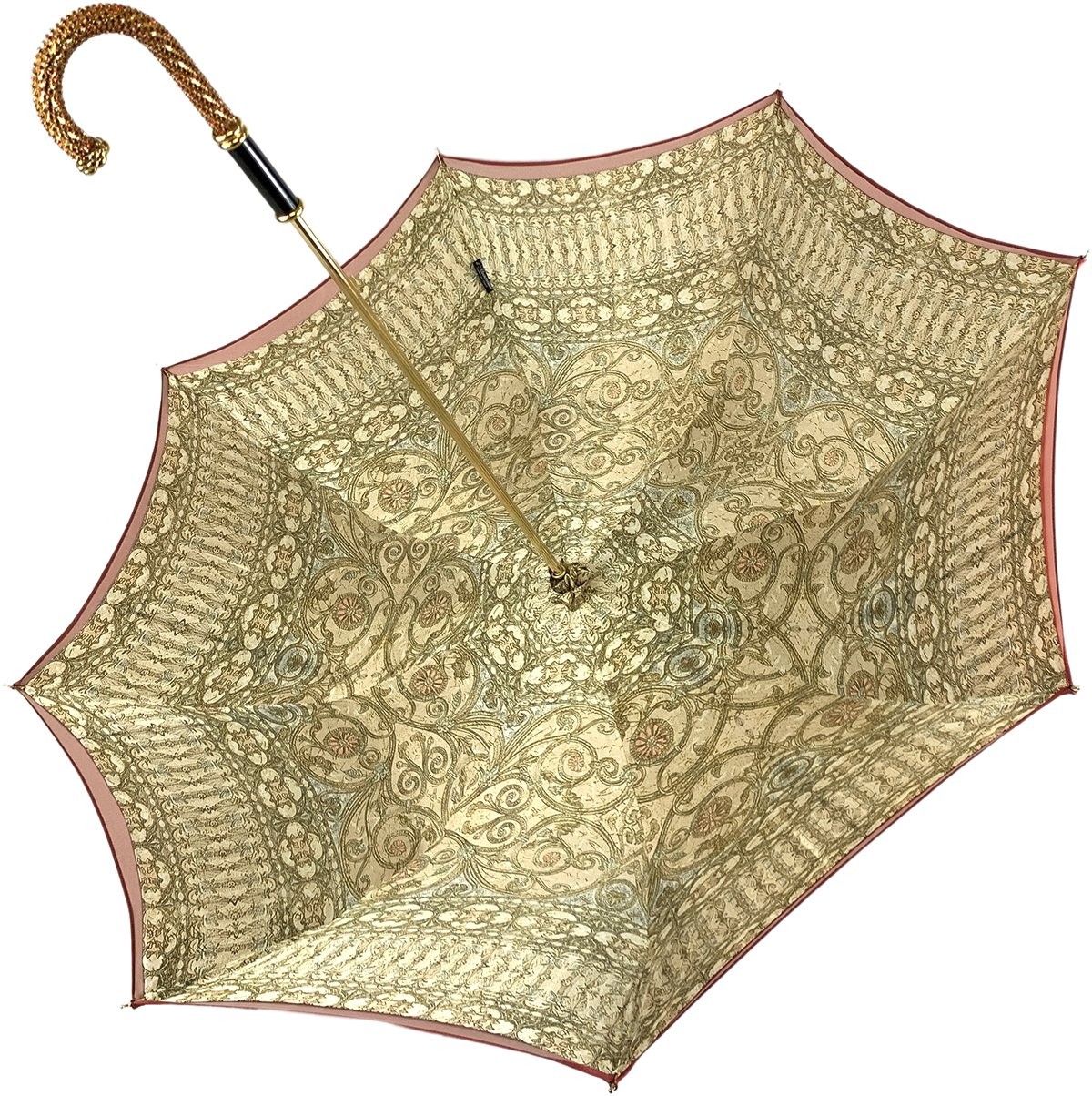 Luxurious Baroque Print Umbrella – Handmade Italian Elegance