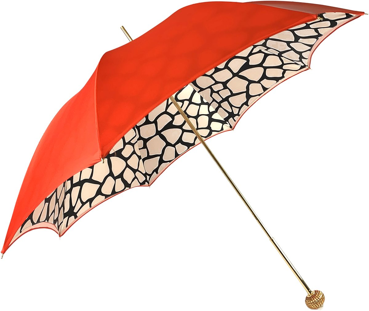 Luxurious Giraffe Pattern Umbrella – Handmade in Italy