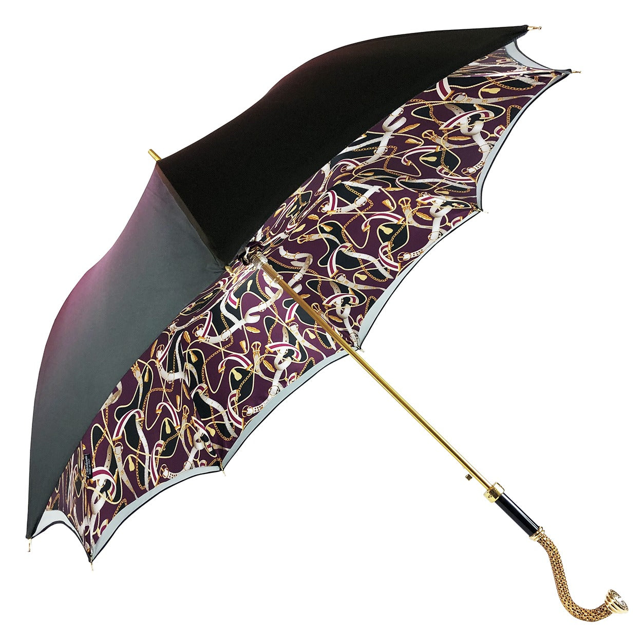 Unique Amethyst Elegance – Exclusive Plume Design Umbrella